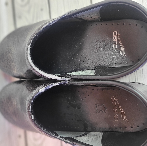 Dansko Leather Clogs Gold And Black Sz 41 - Picture 5 of 5